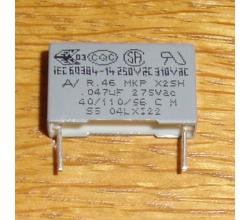 X2- Kondensator 0,047 uF 275V AC MKP ( kurzer Anschlu )